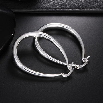 Classy Silver Plated Charms U-shaped Silver Drop Earrings - Factory Direct Prices by Jewellery Supermarket - The Jewellery Supermarket